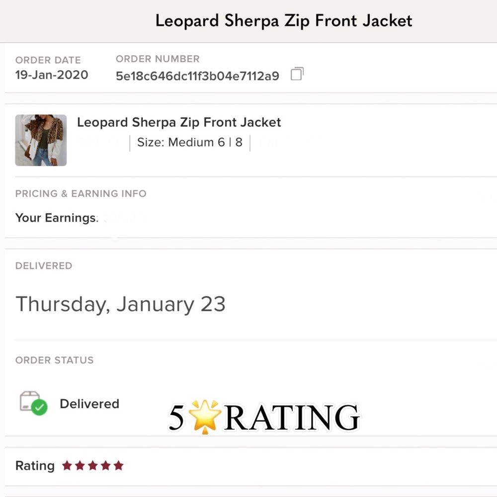 Leopard Sherpa Zip Front Jacket - Picture 5 of 12